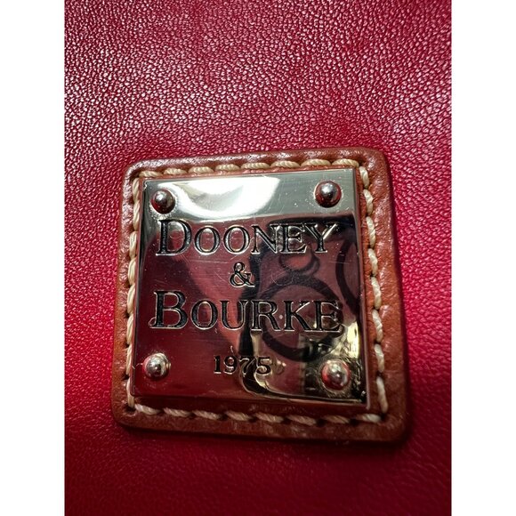 Dooney & Bourke Red Leather Crossbody Bag W/ Tassels Adjustable Strap Boutique - Picture 2 of 15